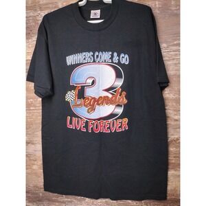 VTG 2001 IN MEMORY OF Dale Earnhardt Sr NASCAR Racing Memorial T Shirt LEGENDS